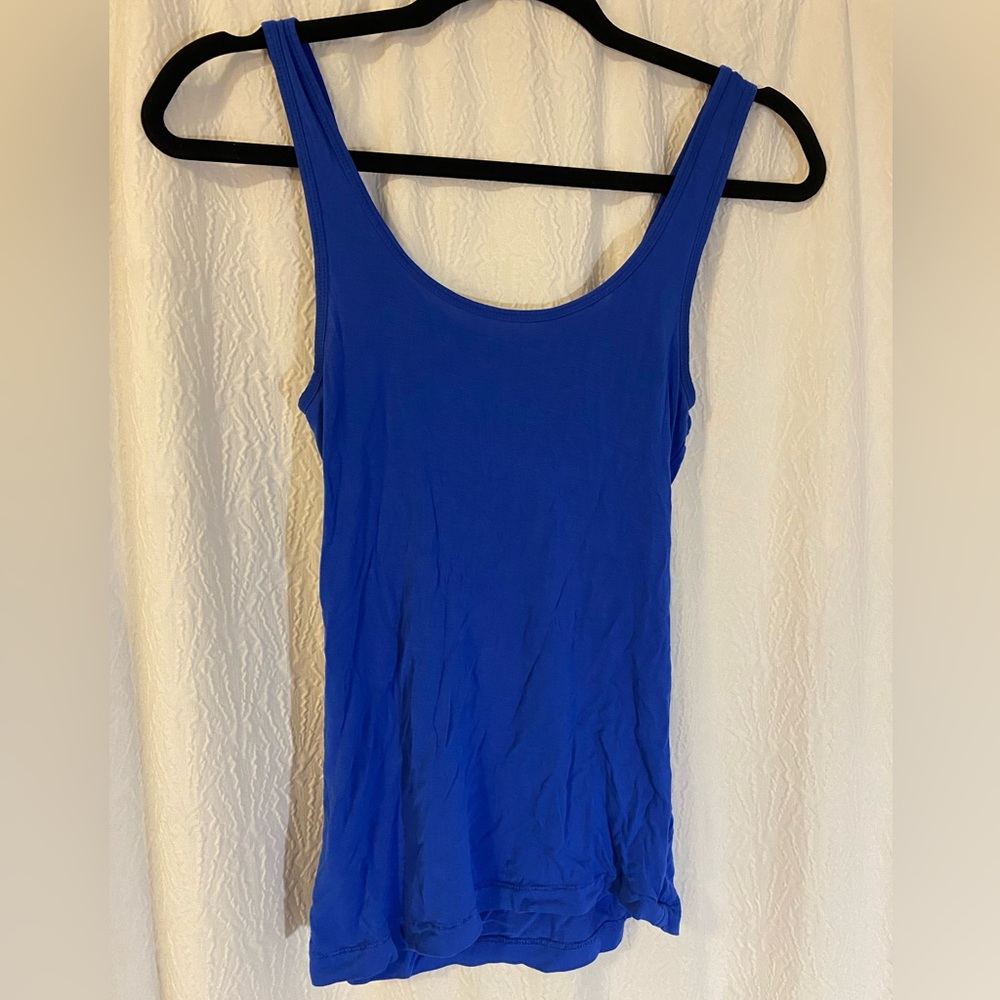 aerie blue tank top